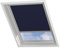 Radeco® Dachfenster verdunkelungsrollo für Velux UK08 dunkelblau mit Führungsschiene, Rollo für dachfenster, velux dachfenster Rollo, verdunklungsrollo für velux