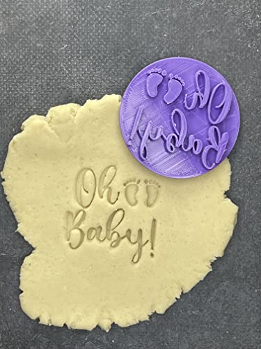 ELACE Tampon Oh Baby - Moule Biscuit Emporte Piece Enfant - Formes Variées pour Biscuits, Gâteaux, Décorations - Idéal pour Cuisson, Artisanat, Enfants Dimension 9x6x1.5cm