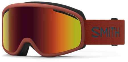SMITH Vogue Goggles for Women with Carbonic-x Lens – Performance Snowsports Goggles with Replaceable Lens for Skiing & Snowboarding – Terra + Red Sol-X Mirror