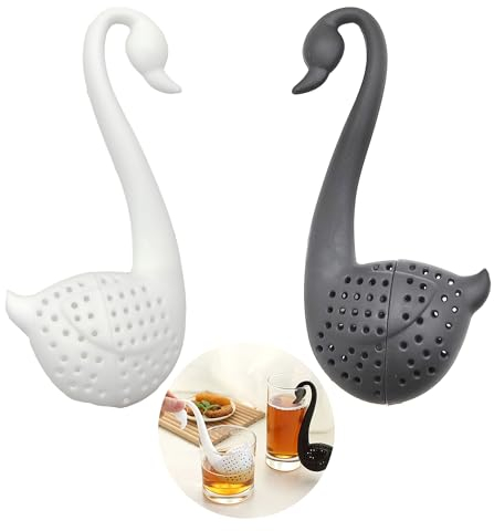 CHENNAN 2 Stück Lose Teesieb Infuser Tea Infuser Teesieb Teeei Tee Sieb Lustig Tee-Sieb Teesieb Teeei Teesieb Tee Teefilter Tee-Ei Wiederverwendbarer Teeballfilter Praktisch für Tasse Teekanne