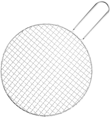 Toddmomy Holzkohlegrill Backformen Grill Bildschirm Grillmatte Aus Mesh Tragbares Grillnetz Grillbesteck Aus Edelstahl Koreanische Grillpfanne Backmatte Rostfreier Stahl Runden Gitter