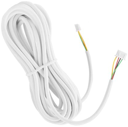 Câble en Cuivre Flexible à 4 Conducteurs, Câble pour Interphone Vidéo, Câble à Noyau De Cuivre Rond De 0,3 Mm pour Système De Visiophone, Câble De Sonnette à Coque Isolante en PVC