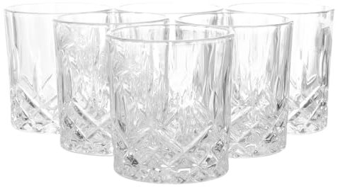 LABRIMP 6pezzi Bicchieri Da Birra Trasparenti Cristallo Da Boccale Resistente e Elegante Per Vino Whisky e Adatto Per Casa e Ristoranti