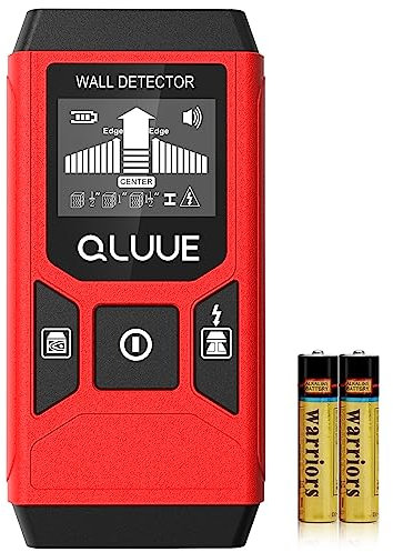 QLUUE Rilevatore di Bulloni Multifunzione 5 in 1 con Display LCD e Allarme Acustico per Trovare Linee Elettriche, Travi in Legno, Tubi Metallici, Ecc