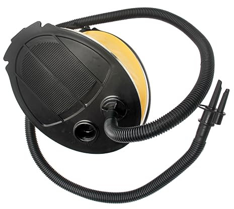 IMIKEYA Fußpumpe Für Aufblasbare Luftmatratze Und Schwimmtiere Robuster Leichter Fußluftpumpen-inflator Mit Zwei Düsen Für Schnelles Aufblasen Und Ablassen Im Outdoor-Einsatz Gelb