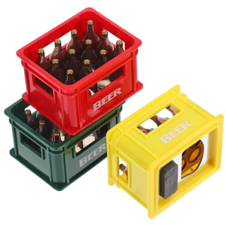Amosfun 3pcs Imanes Para Nevera Con Abrebotellas Magnéticos Diseño De Botella De Cerveza 3d Accesorios De Bar