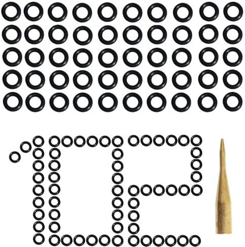 Ohne dir kann ich nicht bin Dart O-Ringe Set, 102 Stück, Gummiringe für Aluminium oder Nylon Dartschäfte, für 2BA-Gewinde, mit Applikator + 2 Ringe Gratis
