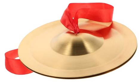 EXQUIMEUBLE Platillos De Dedo De Aleación Para Niños y Adultos, Mini Címbalos De 19 Cm, Instrumento Musical Infantil Para Enseñanza Rítmica y Actuaciones Educativas