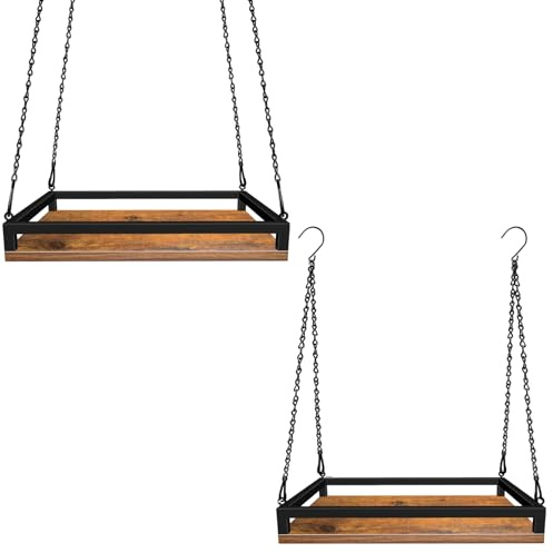 HENAYUK Blumenampel Hängetopf Für Pflanzen Mit Kette Blumenampel Hängend Innen Für Innen Außen Pflanzen Blume Decken Balkone 2er Set