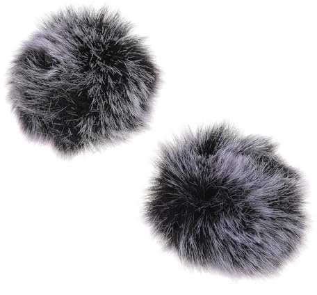 TOYANDONA 2pcs Windproof Plush Microphone Cover Soft and Elegant Protection for Your Mic Easily Replaceable to Block Spit and Wind Interference for Singers and Outdoor Use