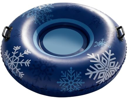 Schneeschlitten für Kinder, aufblasbar, 110 cm, kältebeständig, robuster Schlitten für Kleinkinder, für Winteraktivitäten im Freien, Abenteuer, Erkundungen, Rennen, Partys