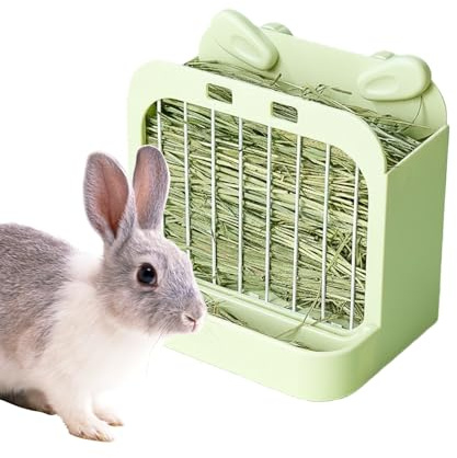 Hömatare | gräsbehållare | kapacitet kaninmat och hödispenser, för chinchilla-hamstrar gerbils växtätande små husdjur glidare bur äter inomhus