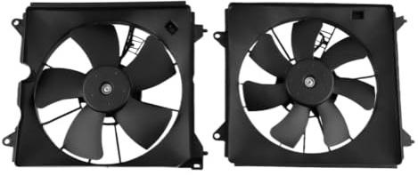 AC Condenser Radiator Cooling Fan Assembly Pair 386155A2A01 190155A2A01 Compatible With 2013-2016 2017 Accord