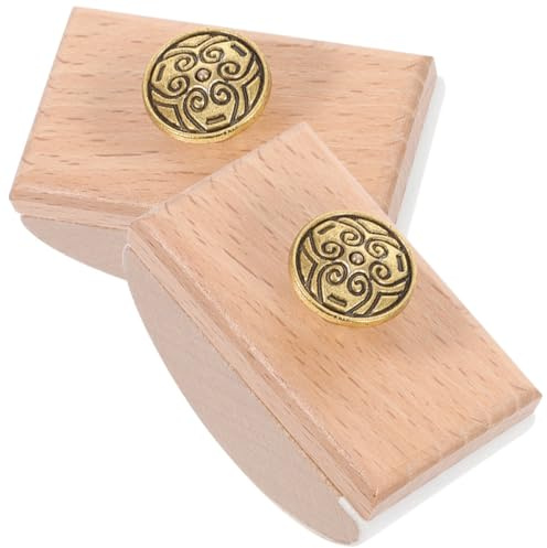 COOPHYA Holz Tintenlöscher 2 Stück Schnelltrocknendes Löschpapier für Bürobedarf und Bastelarbeiten mit Wippfunktion