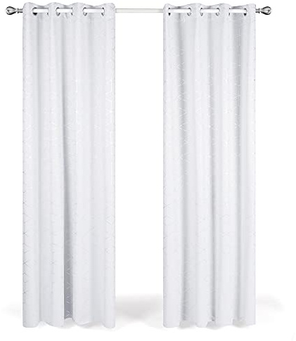 Deconovo Super Soft Solid Thermal Insulated Blackout Curtains, 90 Width x54 Drop, 1 Pair, Green