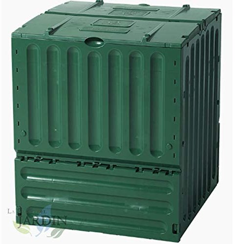 COMPOSTATORE POLIETILENE DA GIARDINO 600 LITRI 80 x 80 x 95 cm. Facile utilizzo ed economico.