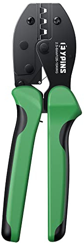 EYPINS Solar Crimpzange, Crimper Crimpwerkzeug 26-10 AWG Ratschenstecker für 2,5/4,0/6,0 mm² Solarpanel Panel PV Kabel Terminal Solarmodule