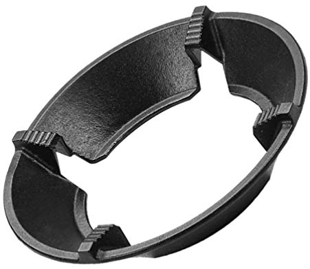 HEMOTON Gusseisen Wok Ring Gasherd Rack Gasherd Aufsatz Herd Untersetzer Topfträger rutschfeste für Gasherd Gas Kochfeld Schwarz