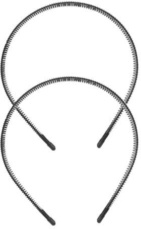 2 Stück Metall Haarband, Welle Metall Stirnband, Unisex Rutschfestes Elastisches Stirnband, für Outdoor, Sports Yoga, Make-up