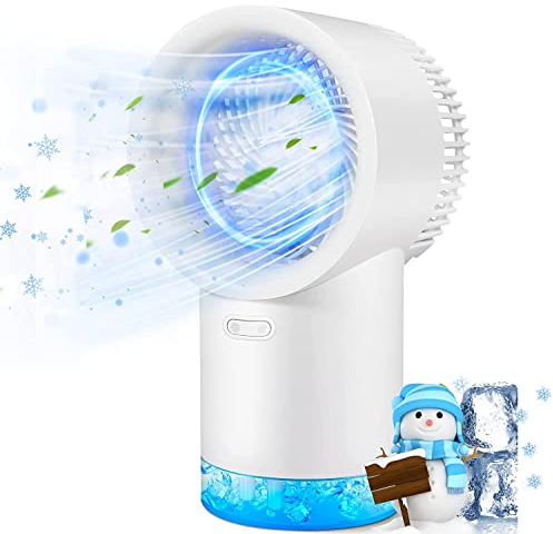 Mini Condizionatore D'aria Portatile, Dispositivo Di Raffreddamento D'aria Portatile, Dispositivo Di Raffreddamento D'aria Personale Evaporativo 3 In 1, Ricaricabile Tramite USB Per L'home Office
