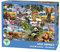 Mr. Broccoli Puzzle 1000 Teile Wildtiere - Collage aus Tiere - 68 x 48 cm - Wildlife Dschungel - Puzzle mit Tier-Motiv