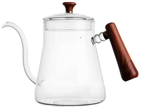 Fischietto in vetro Bollitore per tè Piano cottura Forno a microonde Bollitore in vetro borosilicato Bollitore per caffè Versare su caffè e teiera little surprise