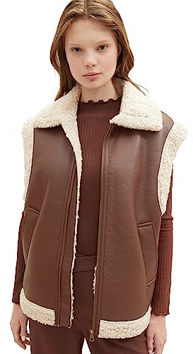 TOM TAILOR Denim Damen Shearling Weste