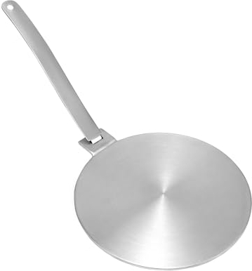 QWORK® placa de anillo difusor de calor de placa de inducción, acero inoxidable, 20CM, para placa de inducción, estufa de Gas