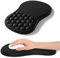 Mauspad mit Handgelenkauflage,Ergonomisches Mousepad zur Linderung von Schmerzen im Karpaltunnel, Memory-Schaum mit Rutschfester Gummi-Basis Office Mat für Computer, Laptop, Desktop (schwarz)