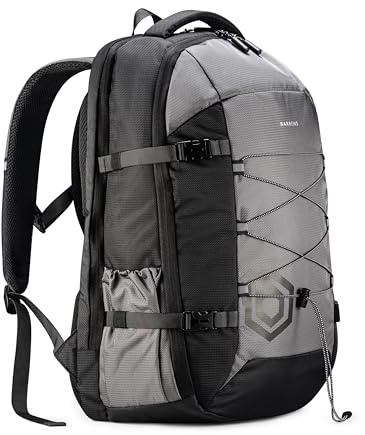 BARRENS Handgepäck Rucksack 55x40x20 cm 38L Groß Reiserucksack Herren Damen Kofferrucksack Flugzeug Tasche Travel Backpack mit 17 Zoll Laptop für Business Reise