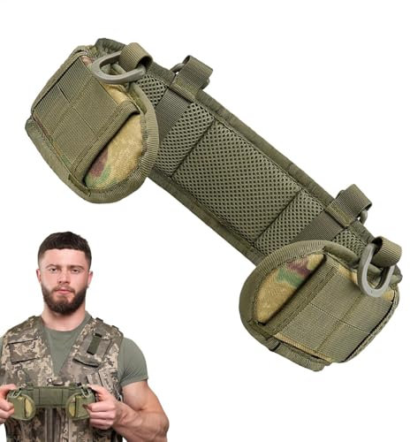 ccuzs Battle Belt, Quick-Release Combat, Multi-Purpose Padded, Tool Work Belt, Comfortable Outdoor For Sports Equipment, Support Patrol, Wide-Ranging Utility, 150g