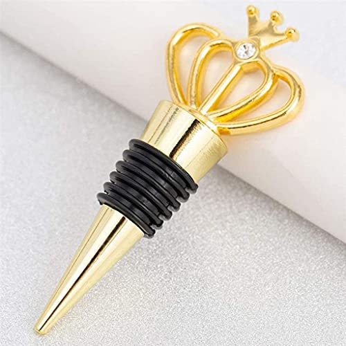 QTANZIQI Weinstopper Flaschenstopper Weinkorken 2Pcs Crown Legierung Weinflaschen Stecker Küchenbar Werkzeug Weinflaschen Stopper Weinkorken Tisch Dekoraiton Zubehör 929