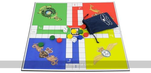 Quad Fold Wooden Uckers Game (Edition: Royal Navy)