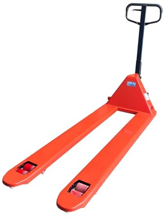echoENG Transpallet manuale | Lunghezza forche lunghe 1500 mm | Portata 2000 kg | Ruote in PU | Carrello sollevatore pallet | MA SL L152