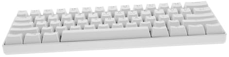 Clavier Mécanique Filaire 61 Touches Blanc pour Ordinateur Portable | Rétroéclairage Rgb, Design Ergonomique, Touches Multifonctions, Usage Travail et Jeu, Corps Abs