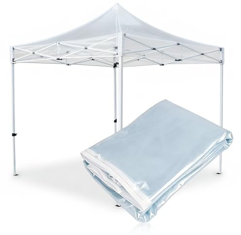 OKYUK Ersatzdach für Pavillon, transparent, PVC, 2 x 2 m