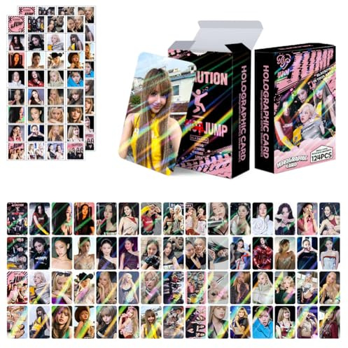lkhexcbf 124PCS Jump BP Tarjetas Fotográficas, Álbum BP, Tarjeta Jump, Tarjetas Fotográficas Jump de Felicitación Ca-rd, postal Driflo Kpop Car-d,BP Mini Photocard Set Para Fans