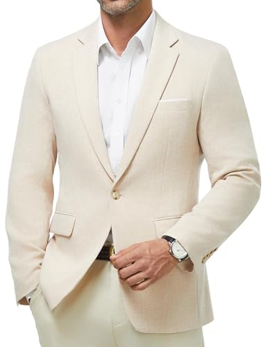 Blazer Hombre Casual Elegante 1 Botón Chaqueta Traje Oficina Negocios Chic