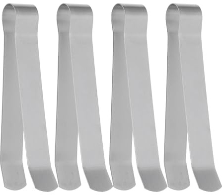 FOMIYES Spegnicandele in Acciaio Inox 4 Pezzi, Morsetto Estintore per Stoppino Candela, Dispositivo Sicurezza per Casa e Decorazioni, Pratico e Compatto per Uso Domestico