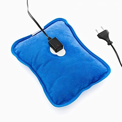 GKA borsa dell'acqua calda elettrica cuscino termico contro dolori addominali dolori muscolari morbido riempito con acqua mantiene la temperatura fino a 2 ore cuscino termico