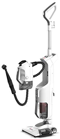 Polti Vaporetto 3 Pulito, Aspirapolvere a vapore con pulitore a vapore portatile, 3 Prodotti in 1, uccide ed elimina il 99,9% * di virus, germi e batteri, 12 accessori inclusi