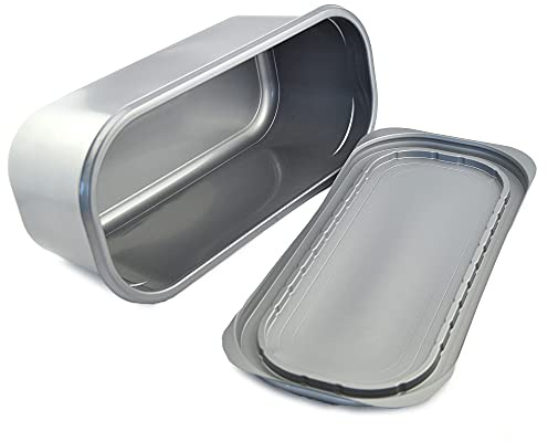 Lot de 25 bacs 5 litres pour crème glacée grise, dimensions 348 x 158 x (H) 128 mm + couvercle bac à emporter pour glaces et aliments