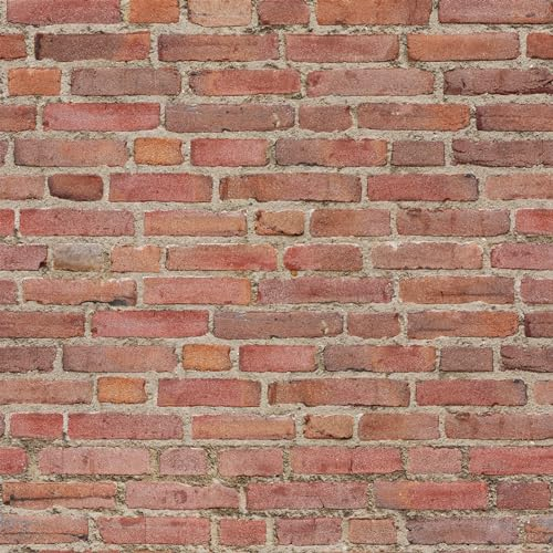 VEELIKE Backstein Tapete Steinoptik Rot Retro Steintapete Selbstklebend Folie Ziegeloptik Wandtapete Industrial Küchentapete Stein Möbelfolie Ziegel Tapeten Wohnzimmer Schlafzimmer Flur 44.5cm×300cm