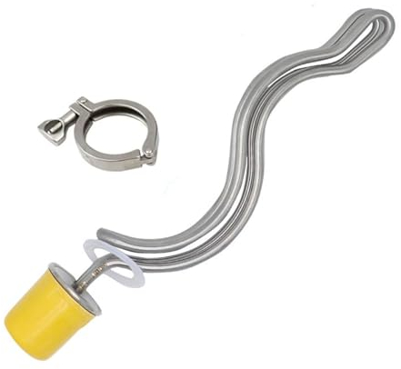 Elemento Calefactor Calentador de inmersión de Acero Inoxidable, Elemento Calentador de Agua Tipo ondulación for elaboración de Cerveza, 1,5 , OD50.5, 220V, 5,5 kW (Color : Heater clamp, Size : 220