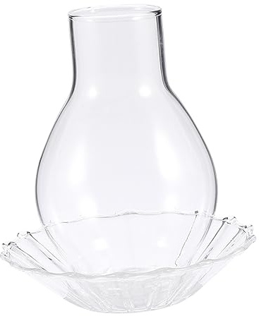 Transparenter Glaskerzenhalter aus Glas, Windfest, für Zuhause | 1 Stück Glas Kerzenständerüberzug, Glatte Oberfläche mit Strukturierter Basis, Halloween Mottoparty