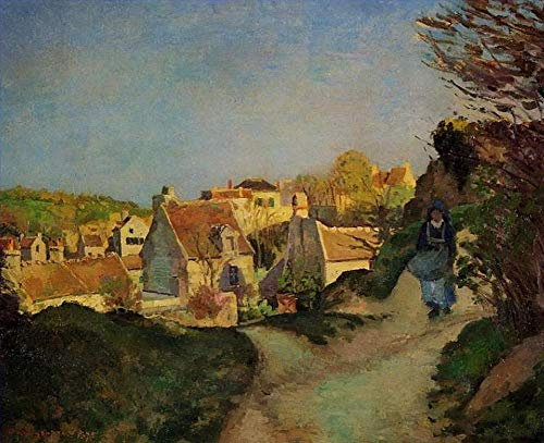 Toperfect 19 Gemälde, Teil von Jallais Pontoise, 1875, Camille Pissarro-Landschaft, Ölkunst auf Leinwand, berühmte Kunstwerke, Größe 04, €50-2000, handgemalt von Lehrern der Kunstakademien