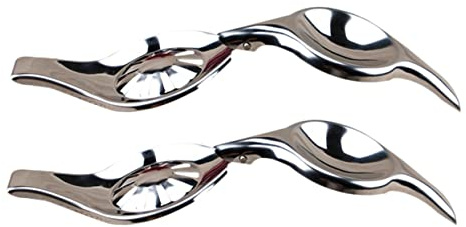 TOPBATHY 2pièces Presse-agrumes Inoxydable Squeezer Manuel Pour Citron Orange Et De Outil De Cuisine Pratique Pour Jus Frais Maison Camping
