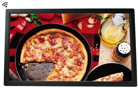 32 Zoll großer digitaler Bilderrahmen, IPS-Full-HD-Bildschirm, Timer ein- und ausschaltbar, Wandmontage, einfach einzurichten (Color : Black, Size : with wifi)