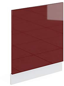 Vicco Panel Frontal R-Line, Rojo de Alto Brillo, 60 cm, ET Roble
