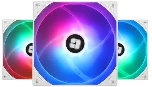 Thermalright TL-C14CW-S X3 CPU Fan,with High Speed 1500RPM,14CM Quiet PWM Fan,Computer Case Cooling Fan,3-Pack Fans(White)